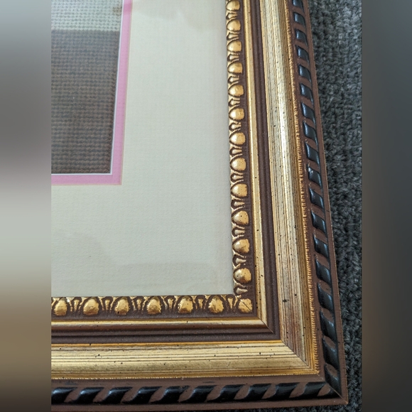 Embroidered Floral Framed Picture from Eaton's - Picture 3 of 5